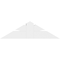 Ekena Millwork Richland Architectural Grade PVC Gable Bracket, 48"W x 14"H x 6"D x 6"F, 7/12 Pitch GBP048X14X0606RIC00 - alternate 3